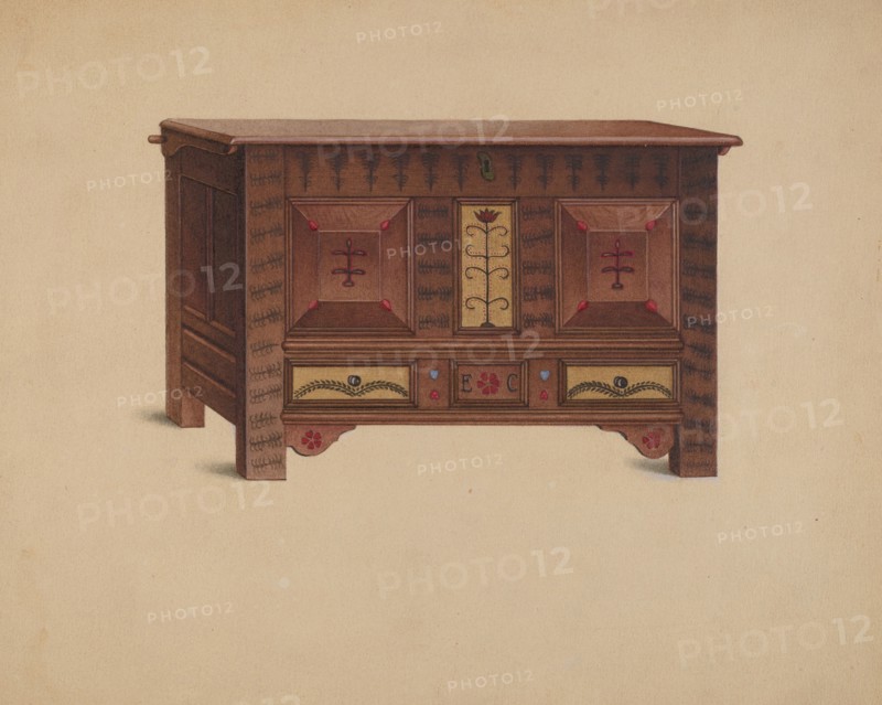 Painted Chest, c. 1937.