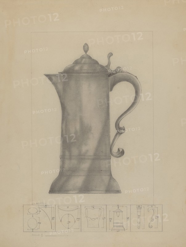 Pewter Flagon, c. 1936.