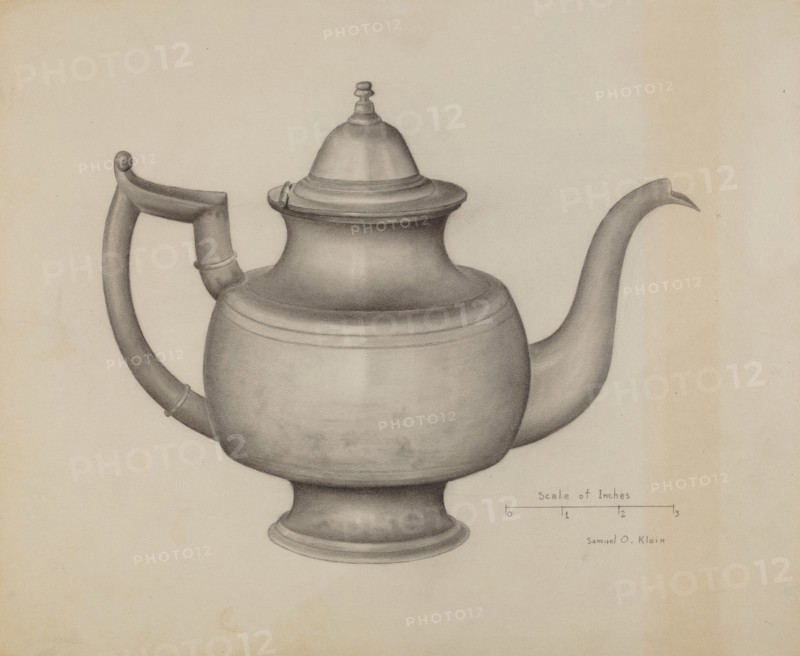 Pewter Teapot, c. 1936.