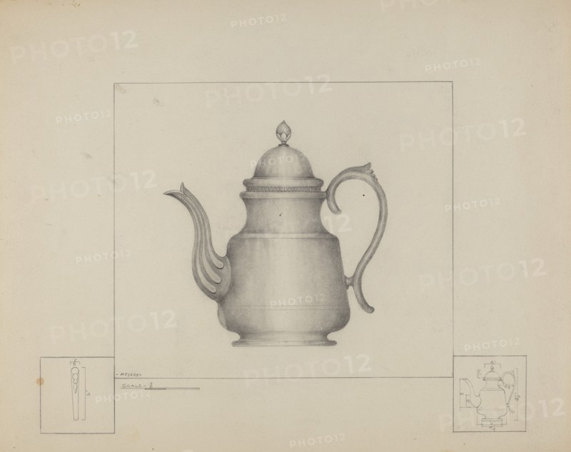 Pewter Teapot, c. 1937.