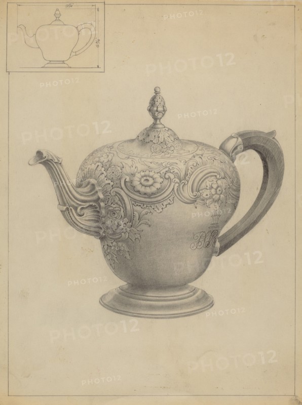 Silver Teapot, c. 1936.