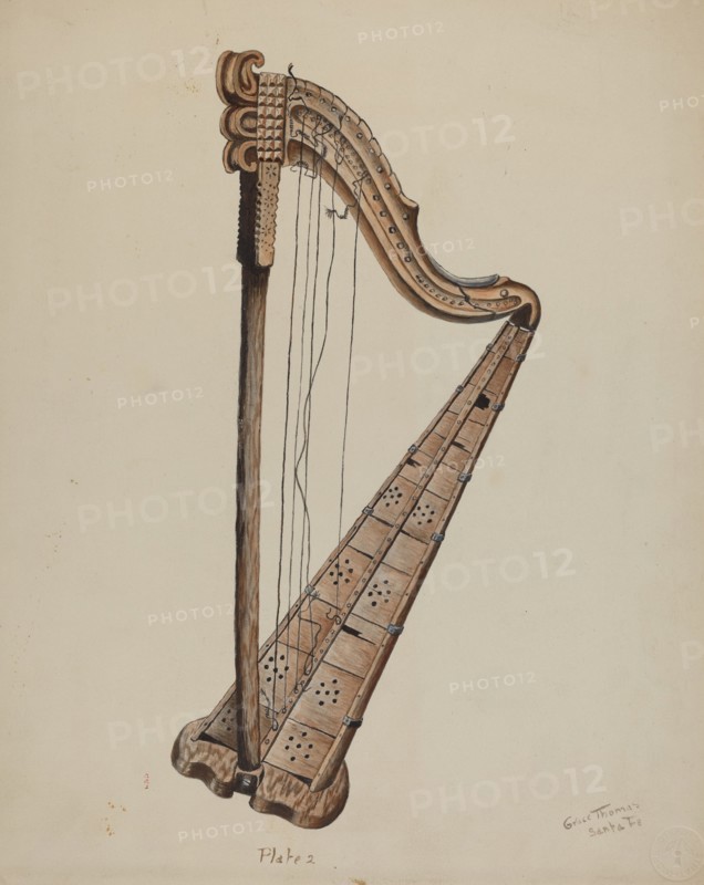 Stringed Harp, c. 1939.