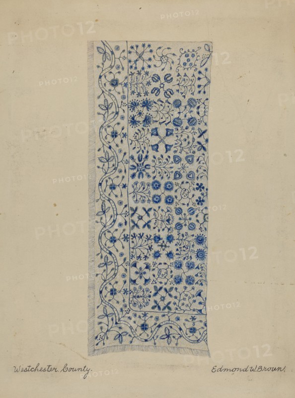 Wool Coverlet, c. 1936.