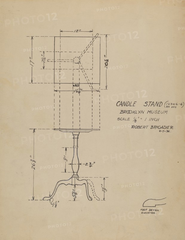 Candle Stand, 1935/1942.