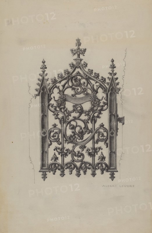 Cast Iron Gate, c. 1937.