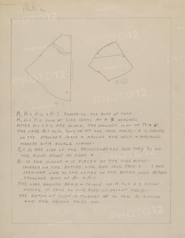 Coat (Pattern), c. 1937.