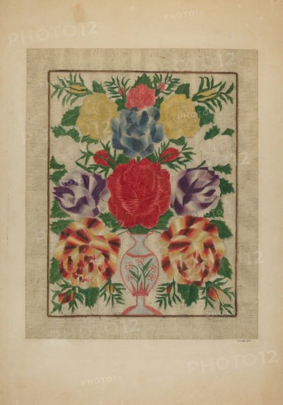Crewel Embroidery, 1939.