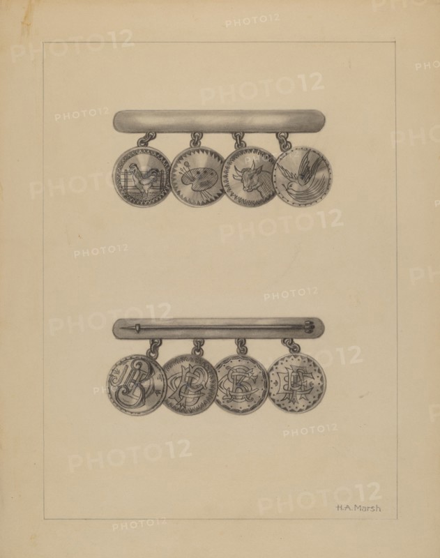 Friendship Pin, c. 1937.