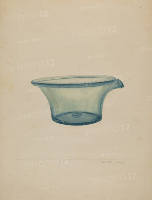 Glass Milk Pan, c. 1937.