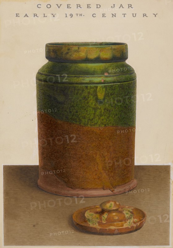 Jar with Cover, c. 1938.