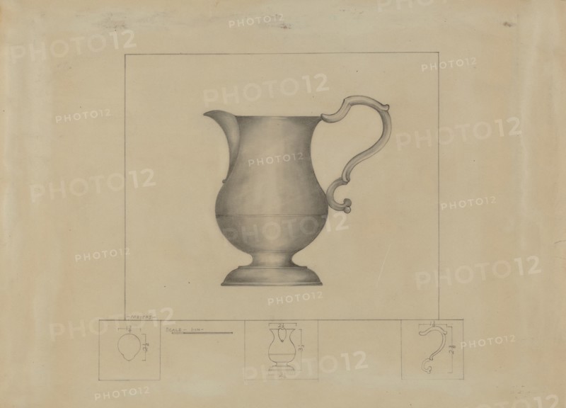 Pewter Creamer, c. 1937.