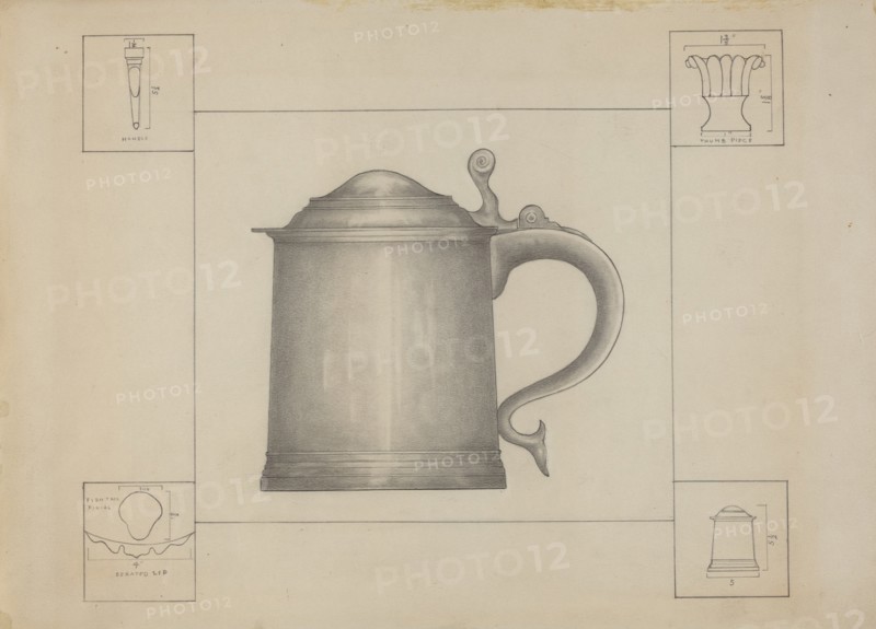Pewter Tankard, c. 1936.