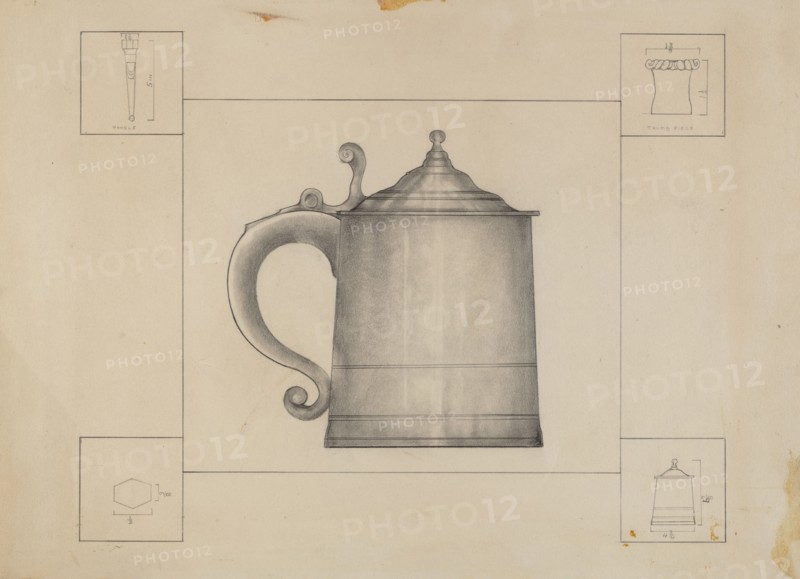 Pewter Tankard, c. 1936.