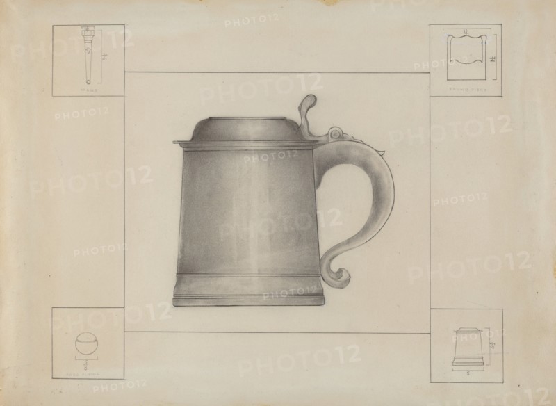 Pewter Tankard, c. 1936.