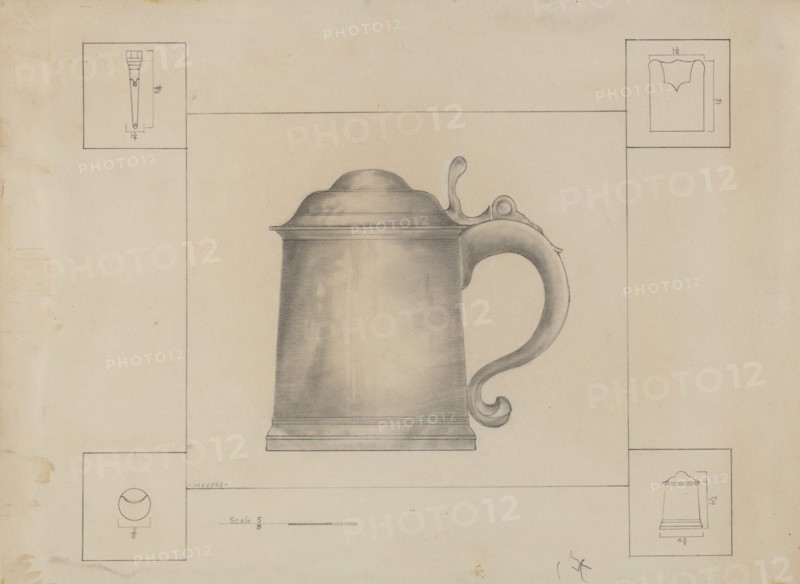 Pewter Tankard, c. 1936.