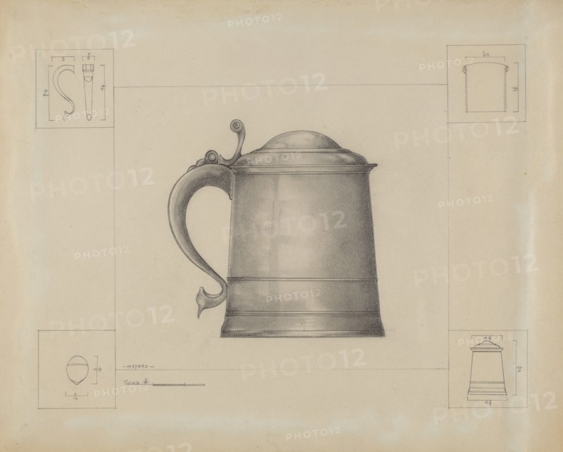 Pewter Tankard, c. 1936.