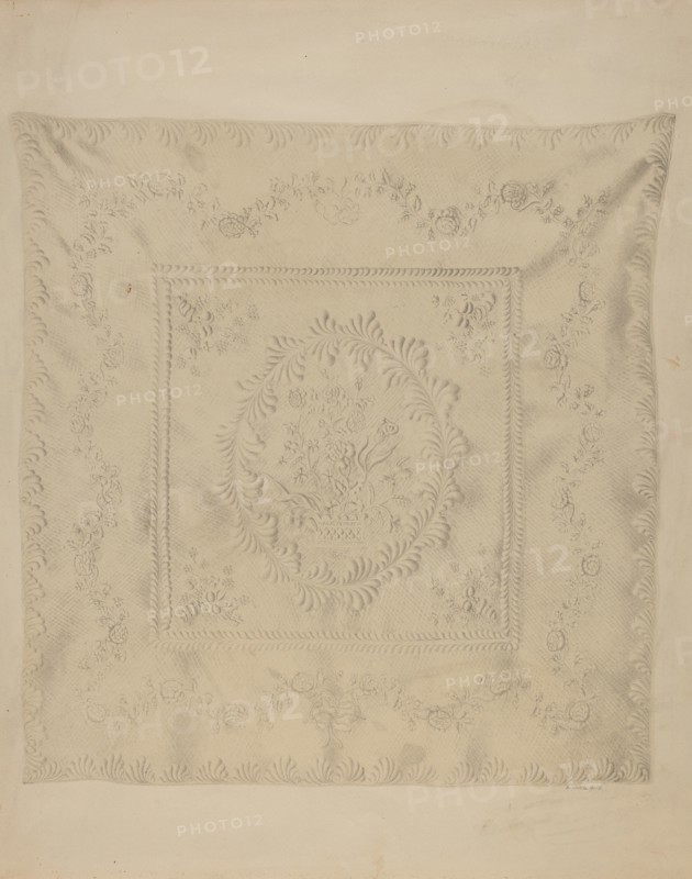 Quilt Coverlet, c. 1938.
