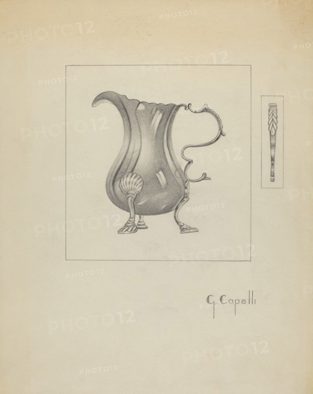 Silver Creamer, c. 1936.