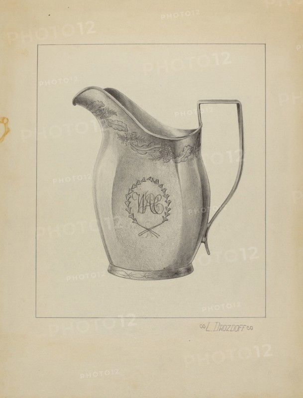 Silver Creamer, c. 1936.