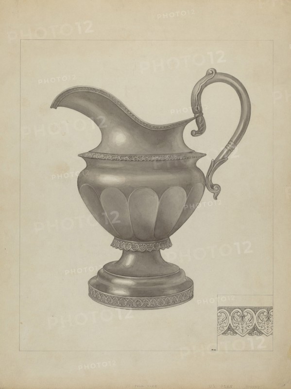 Silver Creamer, c. 1936.
