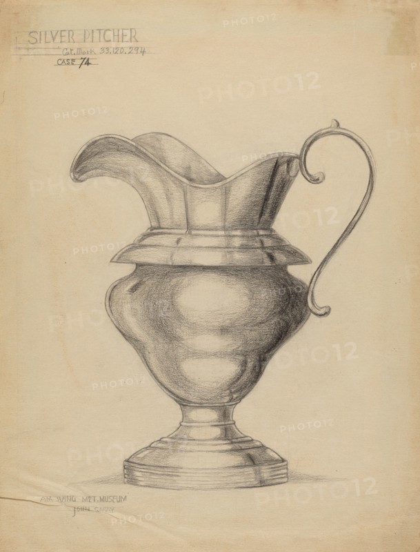 Silver Pitcher, c. 1936.
