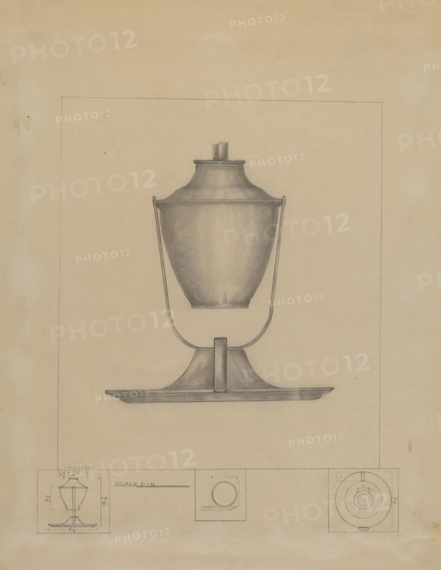 Whale Oil Lamp, c. 1936.