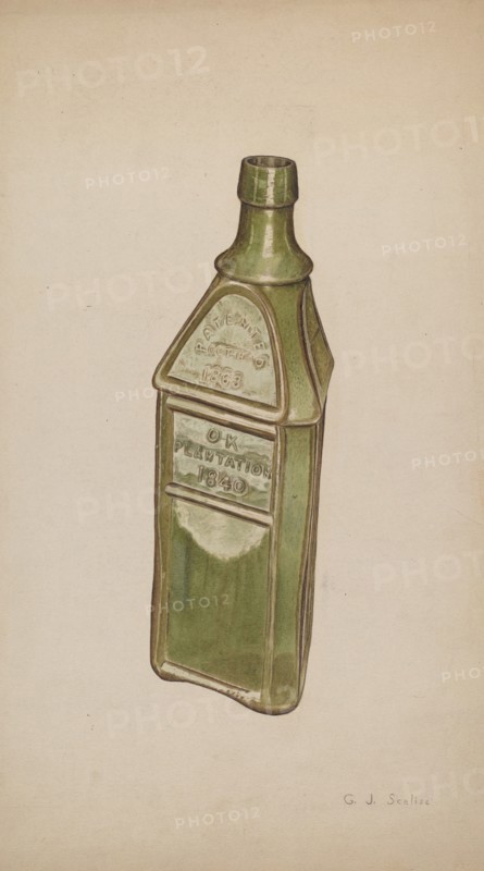 Whiskey Bottle, c. 1941.