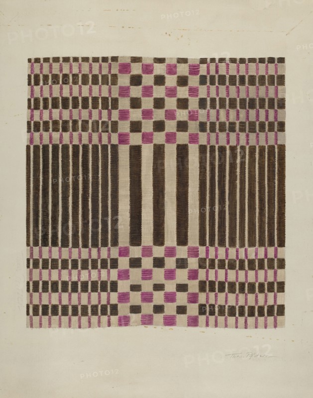 Woven Coverlet, c. 1937.