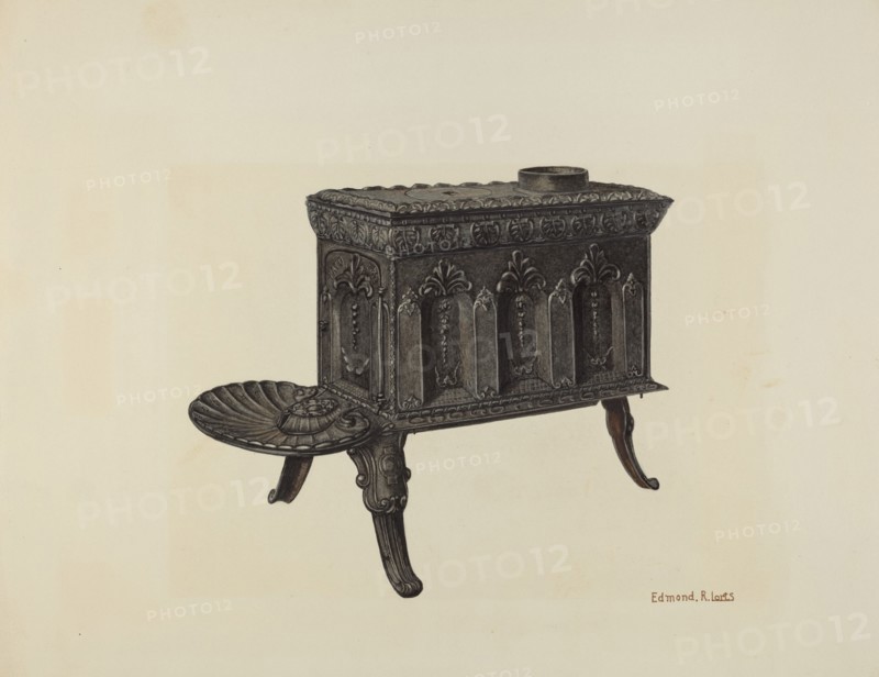 Cast Iron Stove, c. 1940.