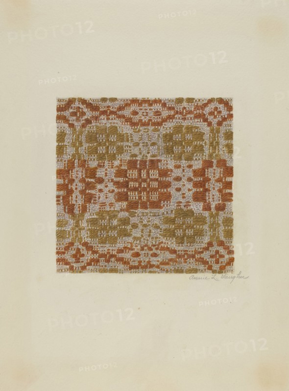 Coverlet Detail, c. 1942.