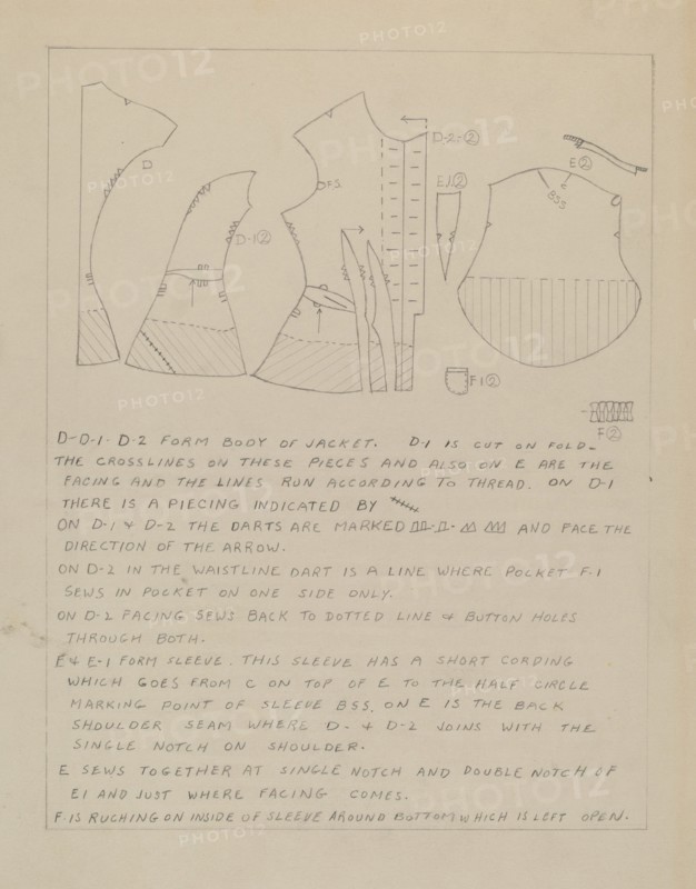 Dress Pattern, 1935/1942.