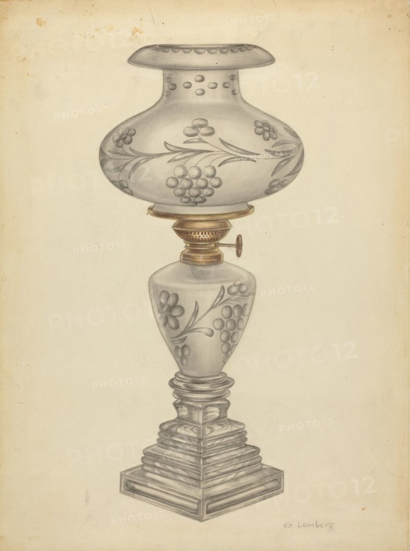 Lamp with Shade, c. 1938.