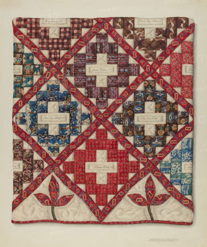 Patchwork Quilt, c. 1938.