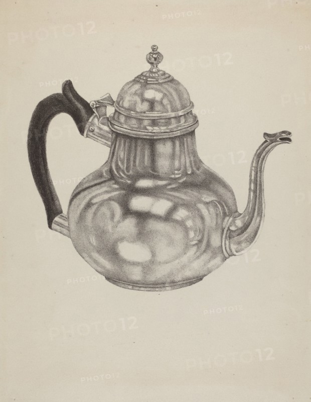 Silver Teapot, 1935/1942.