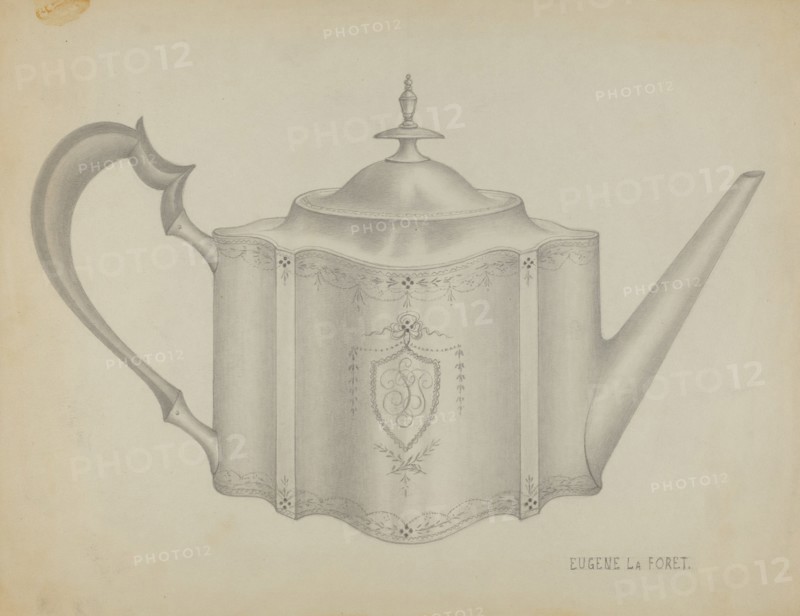 Silver Teapot, 1935/1942.