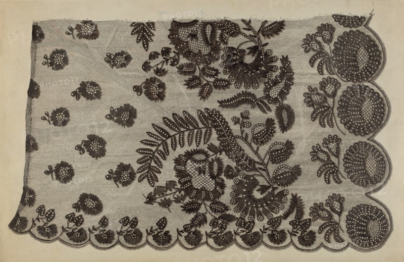 Black Lace Shawl, c. 1939.