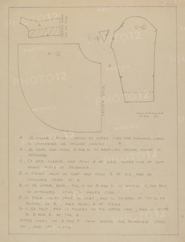 Coat (Pattern), 1935/1942.