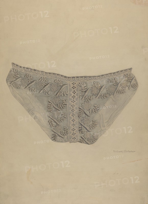 Cutwork Lace Bib, c. 1938.