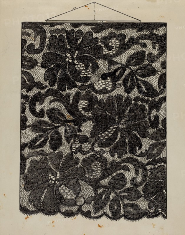 Embroidered Lace, c. 1936.