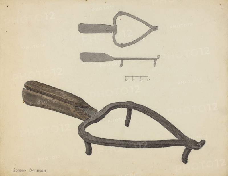 Flat Iron Holder, c. 1938.
