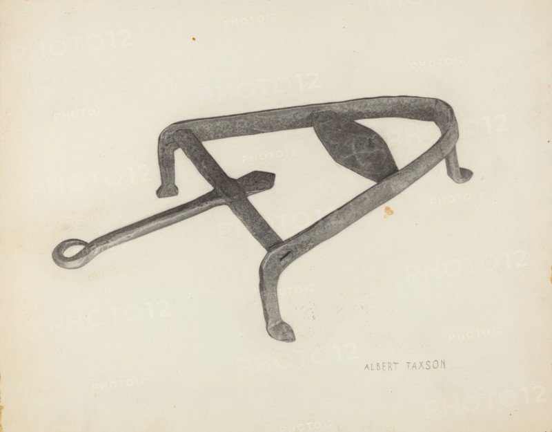 Flat Iron Holder, c. 1939.