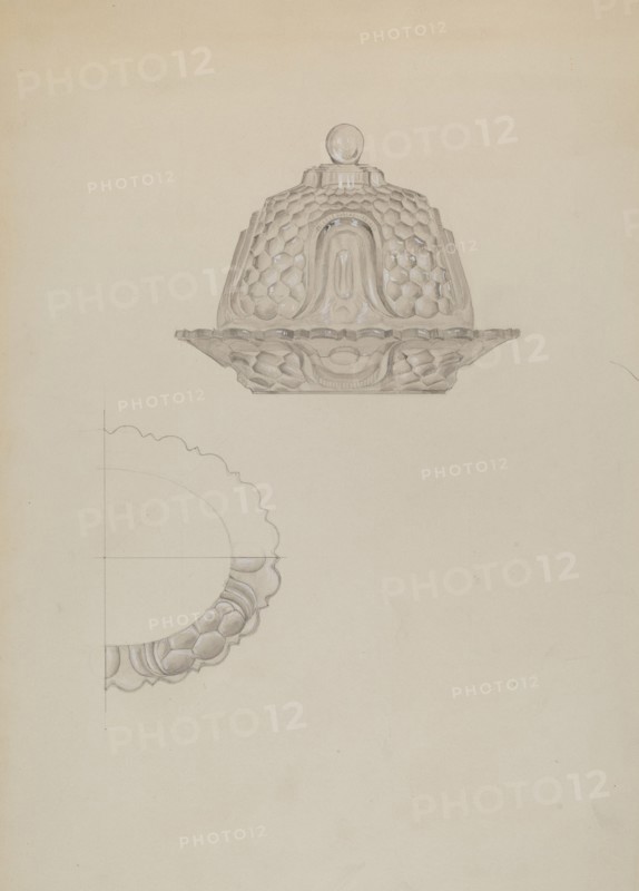 Glass Honey Dish, c. 1936.