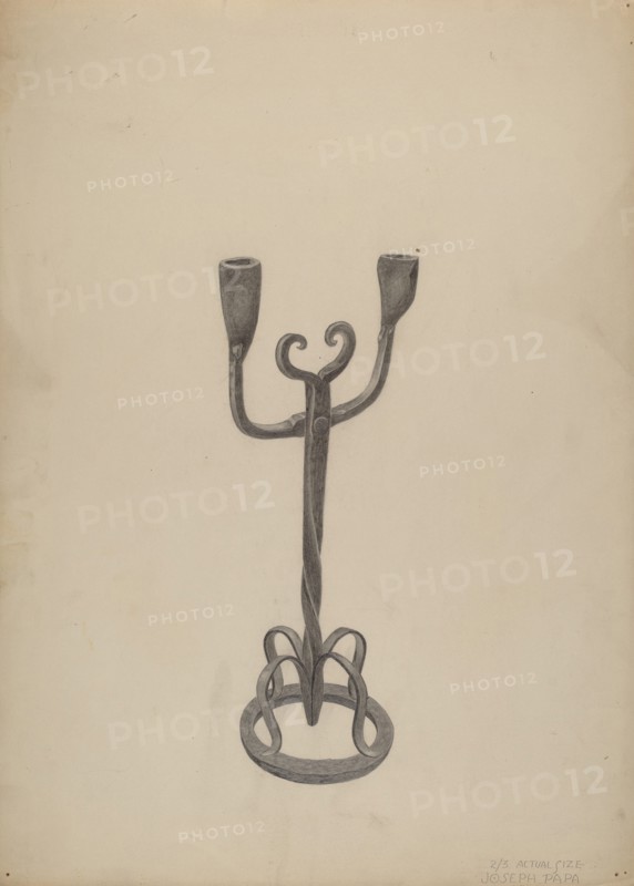 Iron Candlestick, c. 1938.
