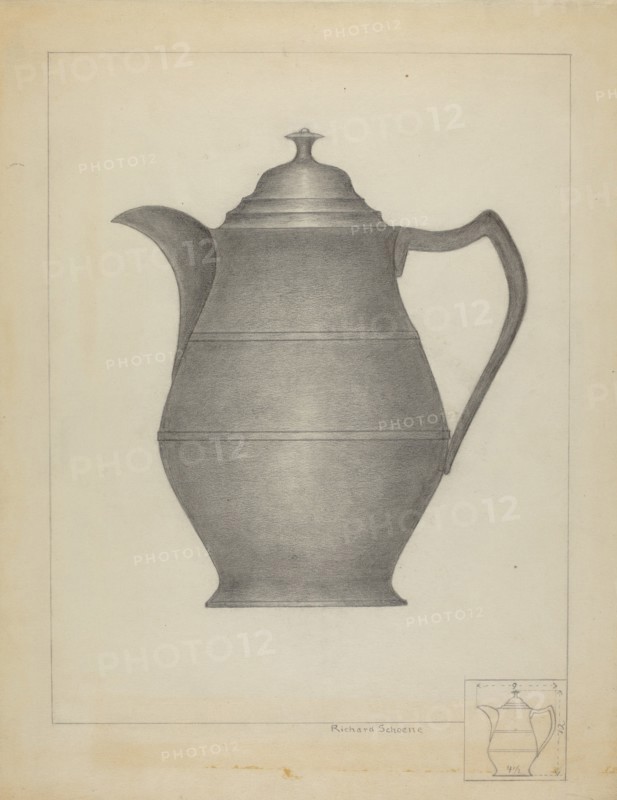 Pewter Pitcher, 1935/1942.