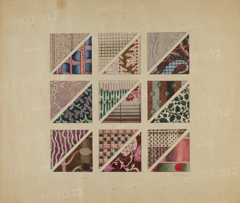 Printed Delaines, c. 1937.