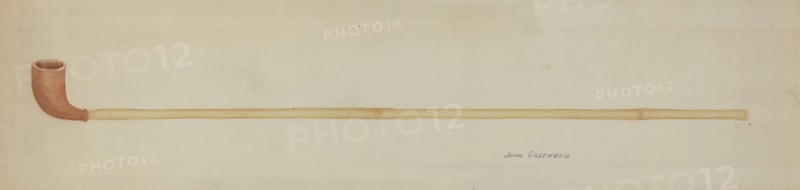 Shaker Clay Pipe, c. 1941.