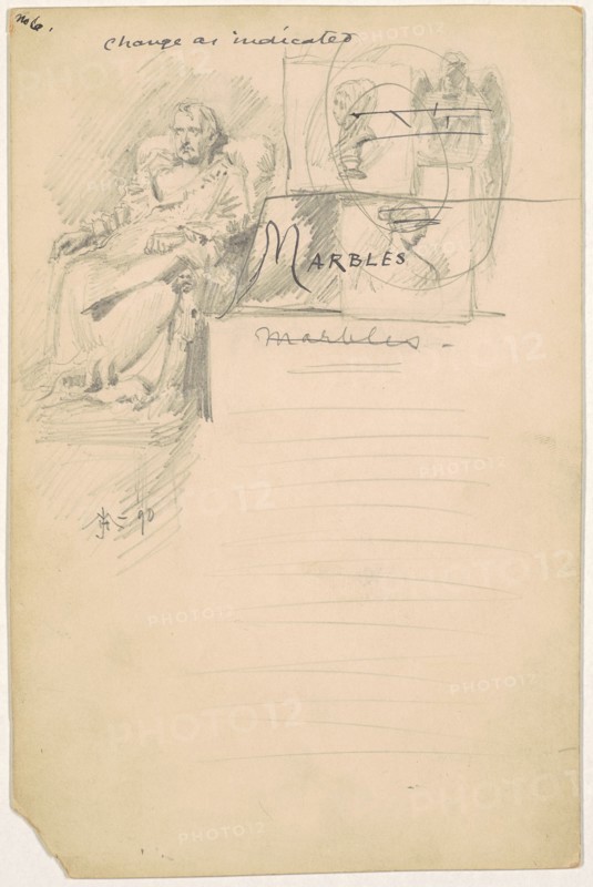Study for "Marbles", 1890.
