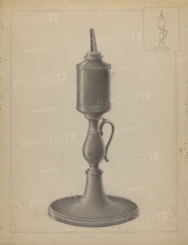 Whale Oil Lamp, 1935/1942.
