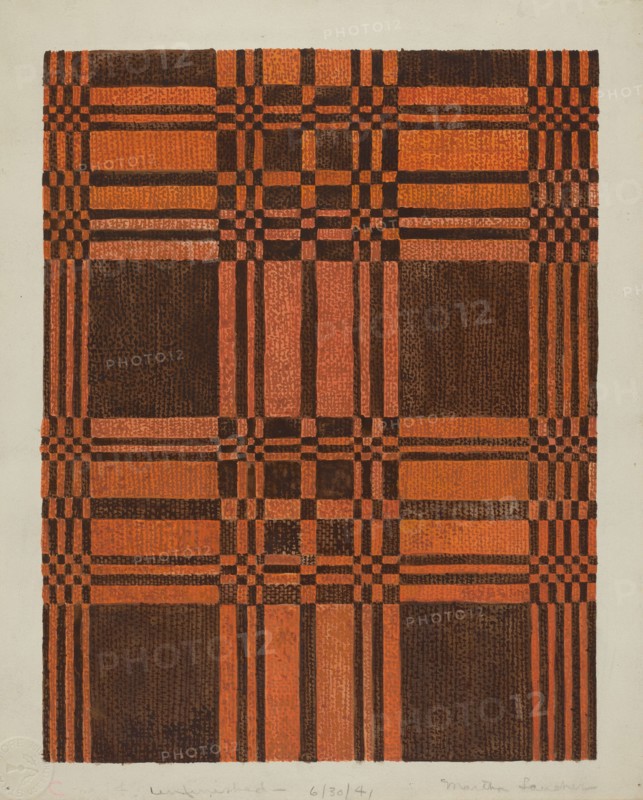 Woven Coverlet, 1935/1942.