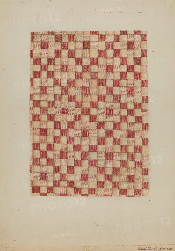 Woven Coverlet, 1935/1942.